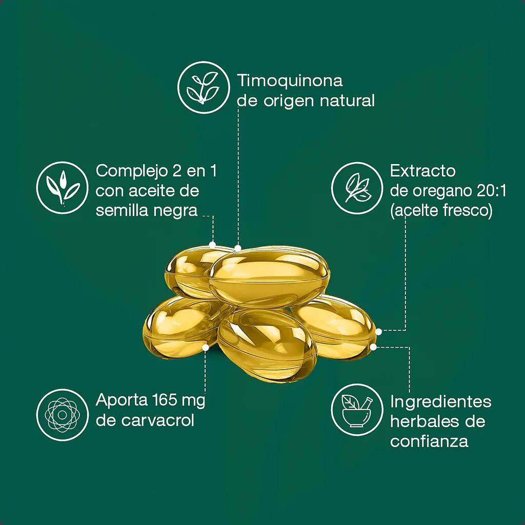 Aceite de Orégano con Semilla Negra